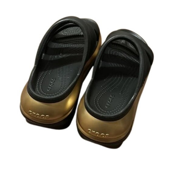 Crocs black mega crush clog slide sandals size US 6 - Picture 3 of 3